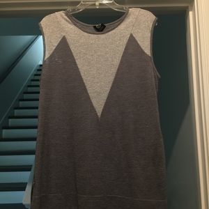 Gray Sleeveless Top